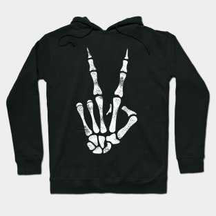 Peace Skeleton Hand Halloween Hoodie